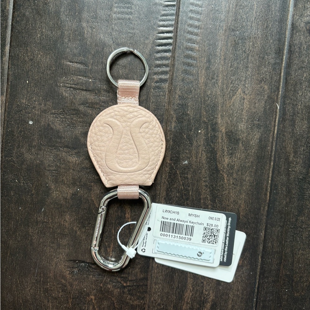 Lululemon Athletica Pink Keychain